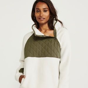 Abercrombie Asymmetrical Snap-Up Fleece